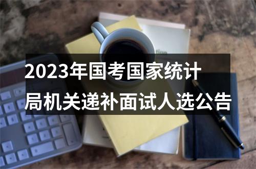 2023年国考国家统计局机关递补面试人选公告 图片