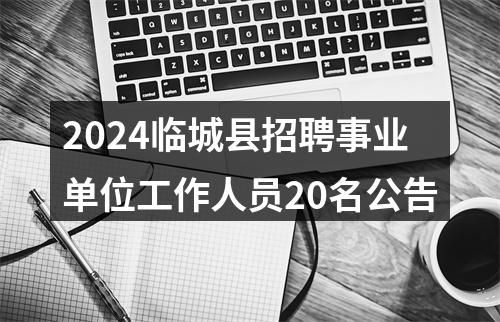 2024临城县招聘事业单位工作人员20名公告 图片